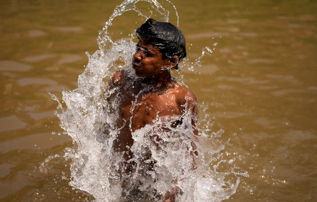 Жара в индийском Джамму