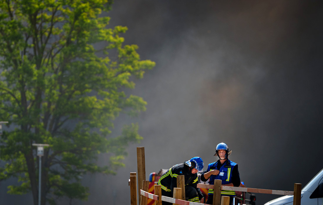 Пожар в здании датского фармацевтического гиганта Novo Nordisk под Копенгагеном