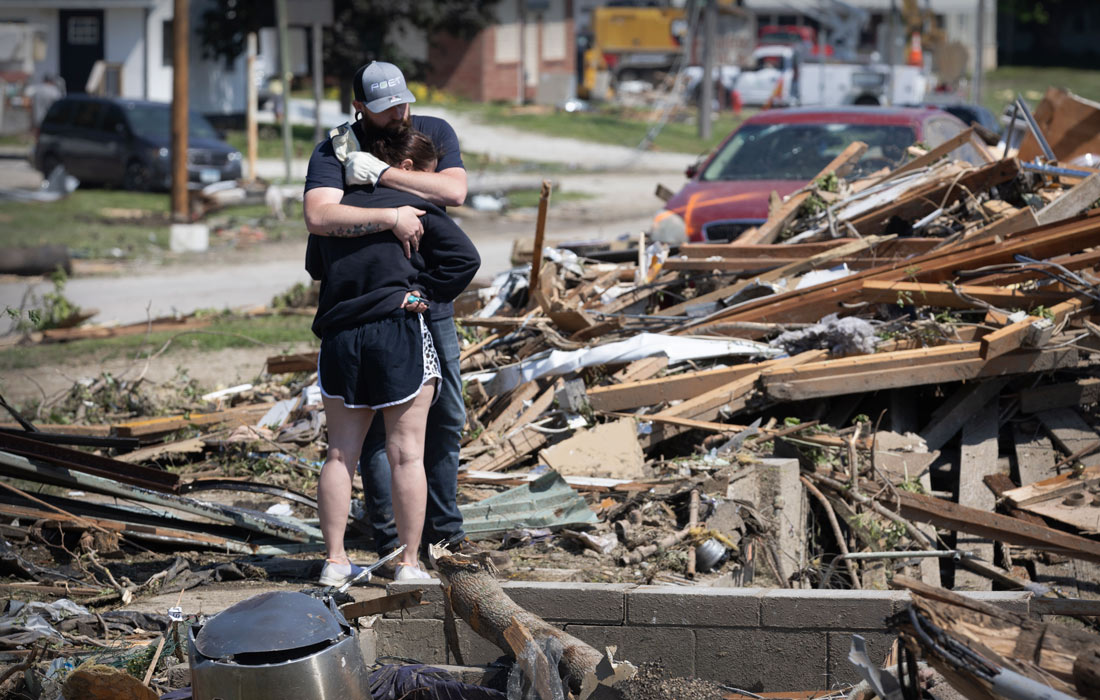 Мощный торнадо прошел по штату Айова в США