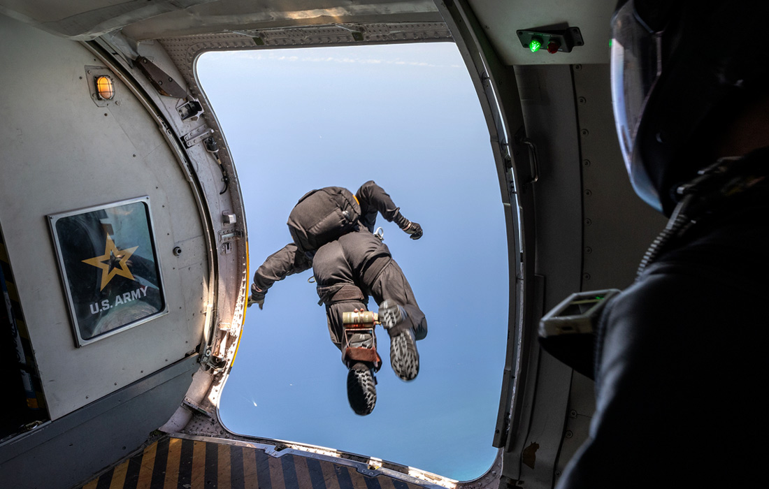 Парашютная команда армии США в Майами-Бич