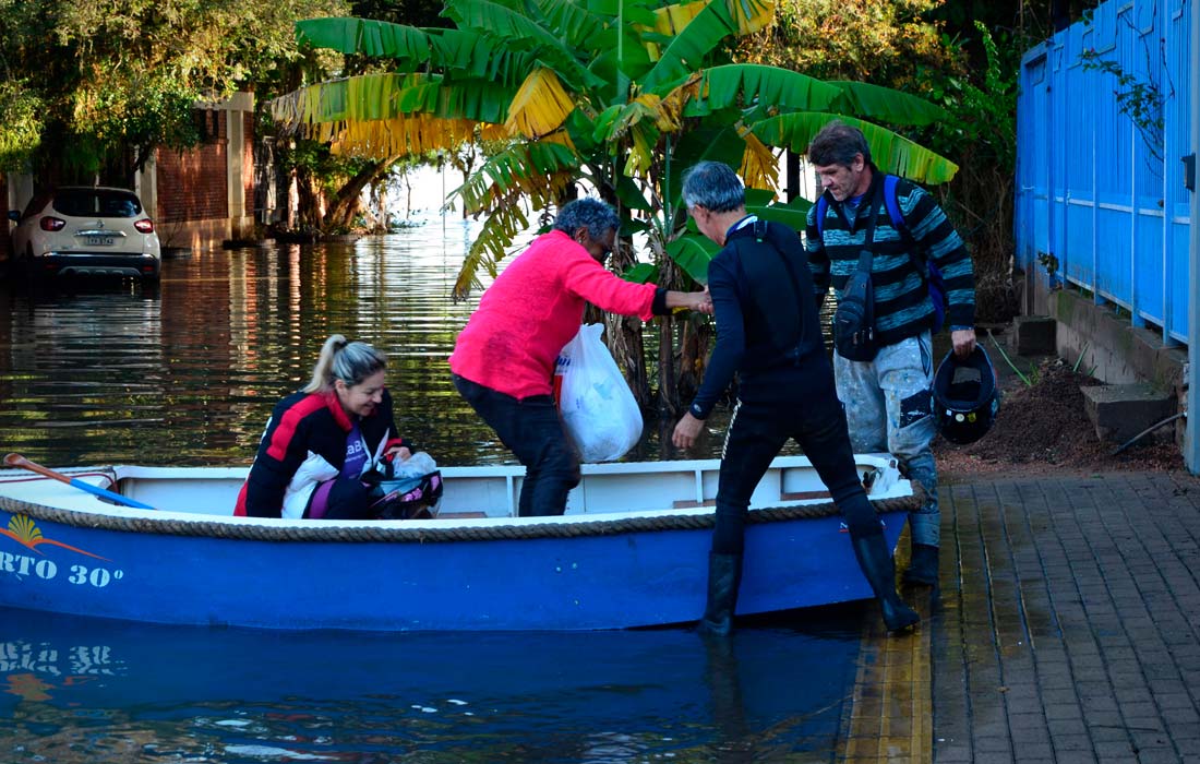 Наводнение в бразильском Порту-Алегри