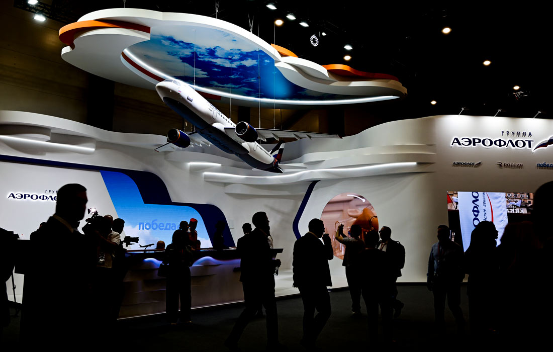 Стенд авиакомпании "Аэрофлот"