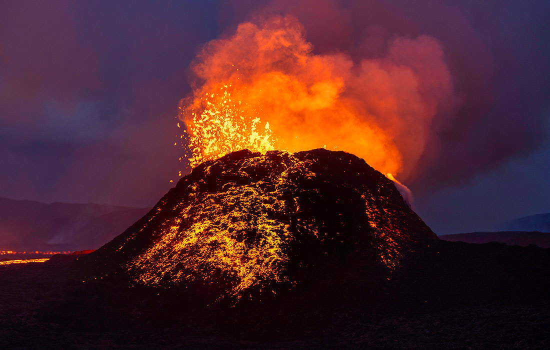Извержение вулкана в Исландии