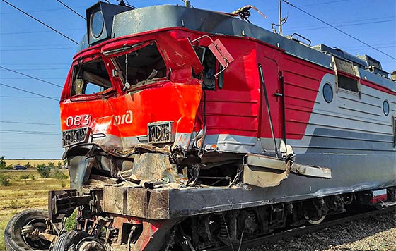 Cход поезда с рельсов под Волгоградом