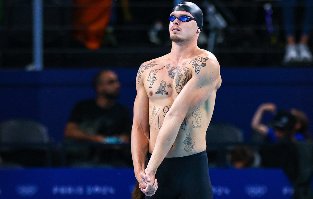 Единственный российский пловец Евгений Сомов не смог пробиться в полуфинал Олимпиады-2024 в Париже на дистанции 50 м вольным стилем. В своем предварительном заплыве он финишировал четвертым, преодолев дистанцию за 23,43 секунды. Ранее он выступал в заплывах на 100 м брассом, где выбыл в полуфинале.