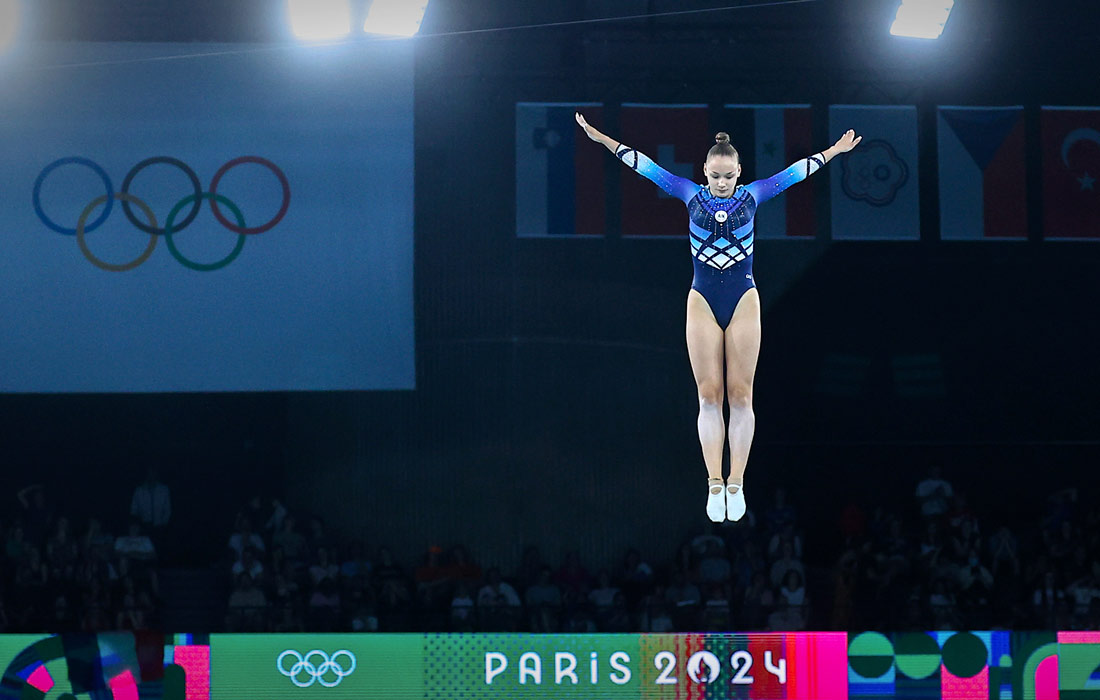 Анжела Бладцева показала пятый результат в соревнованиях по прыжкам на батуте