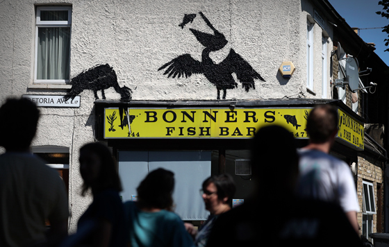 Новые работы Бэнкси в Лондоне