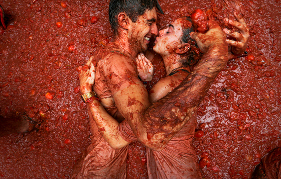 "Томатная битва" в Испании