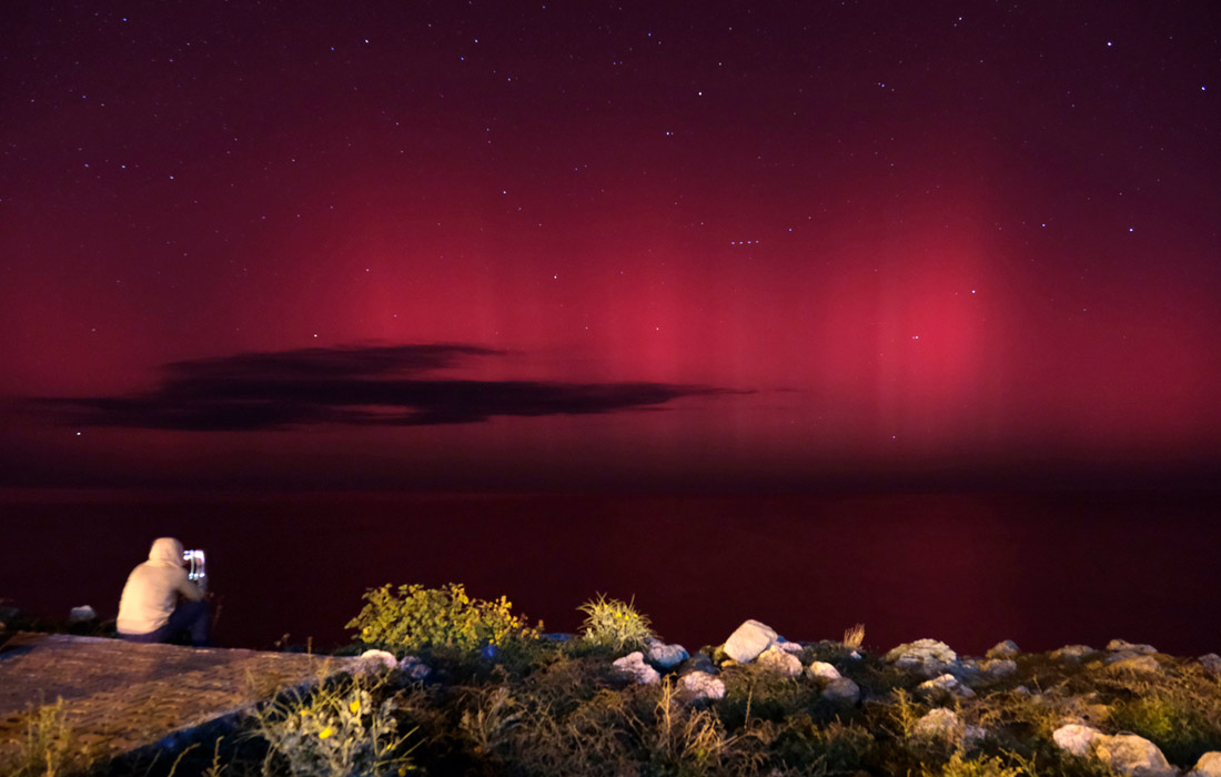 Северное сияние в Турции