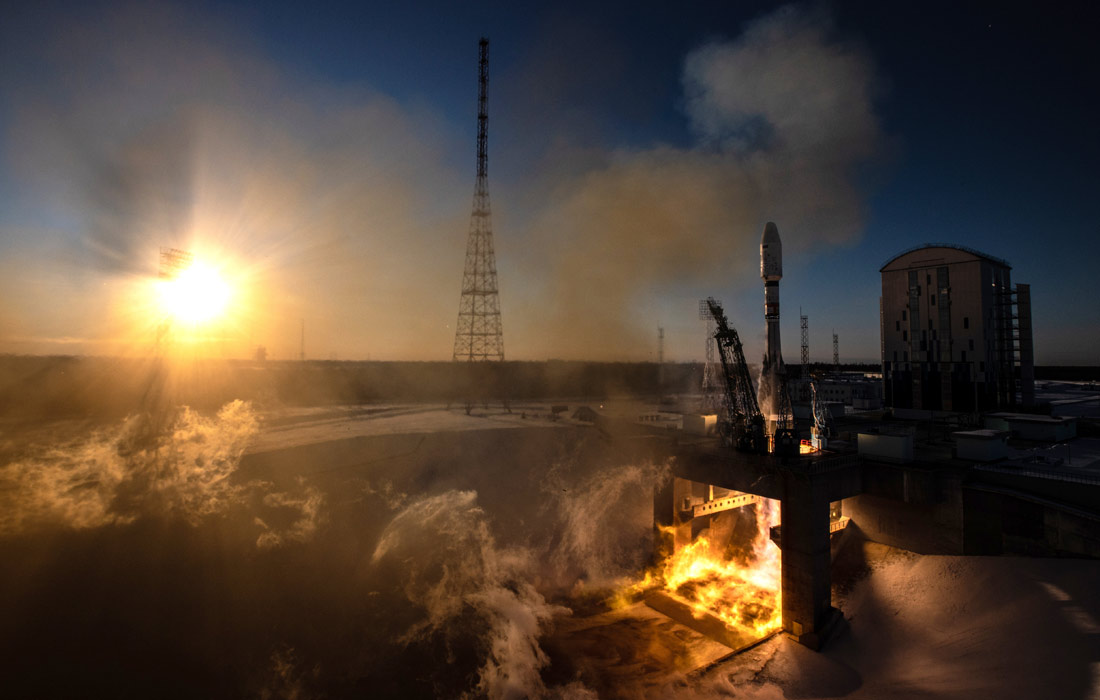 Запуск ракеты-носителя "Союз-2.1б" с космодрома Восточный