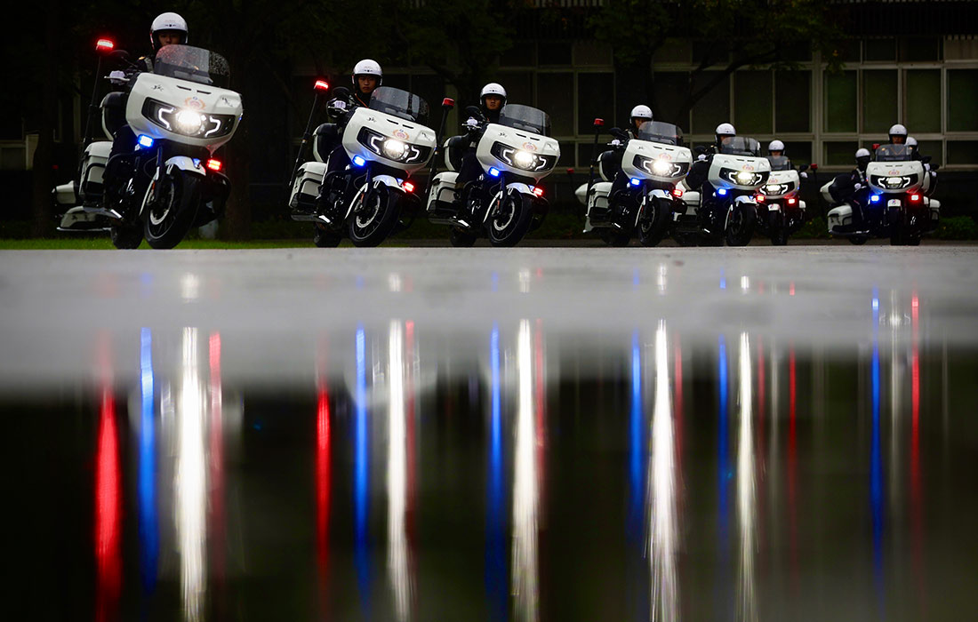 Тренировки Тайваньских сил быстрого реагирования в Тайбэе