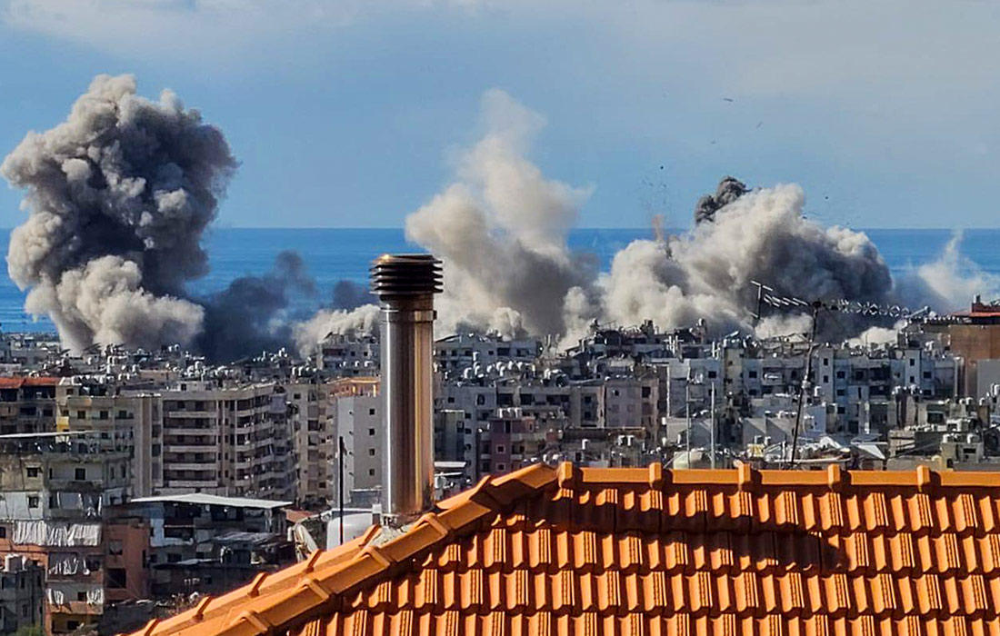 Последствия обстрела Бейрута со стороны военно-воздушных сил Израиля