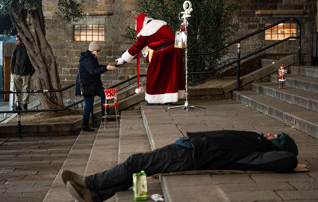 Рождественская атмосфера в Барселоне