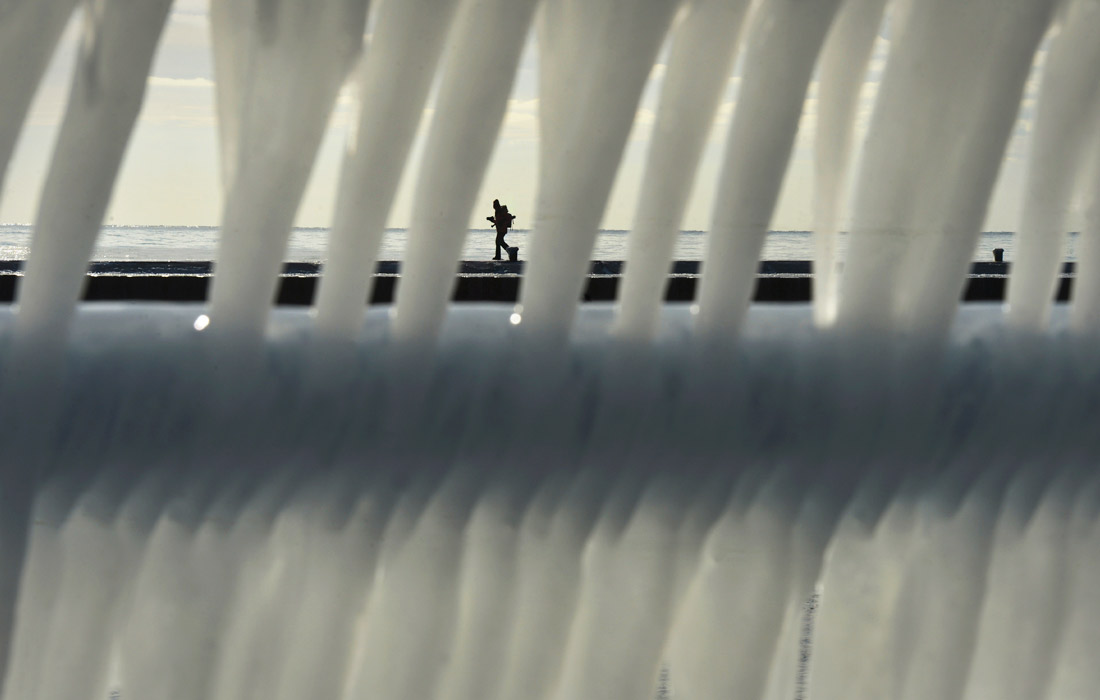 Морозы в американском штате Мичиган