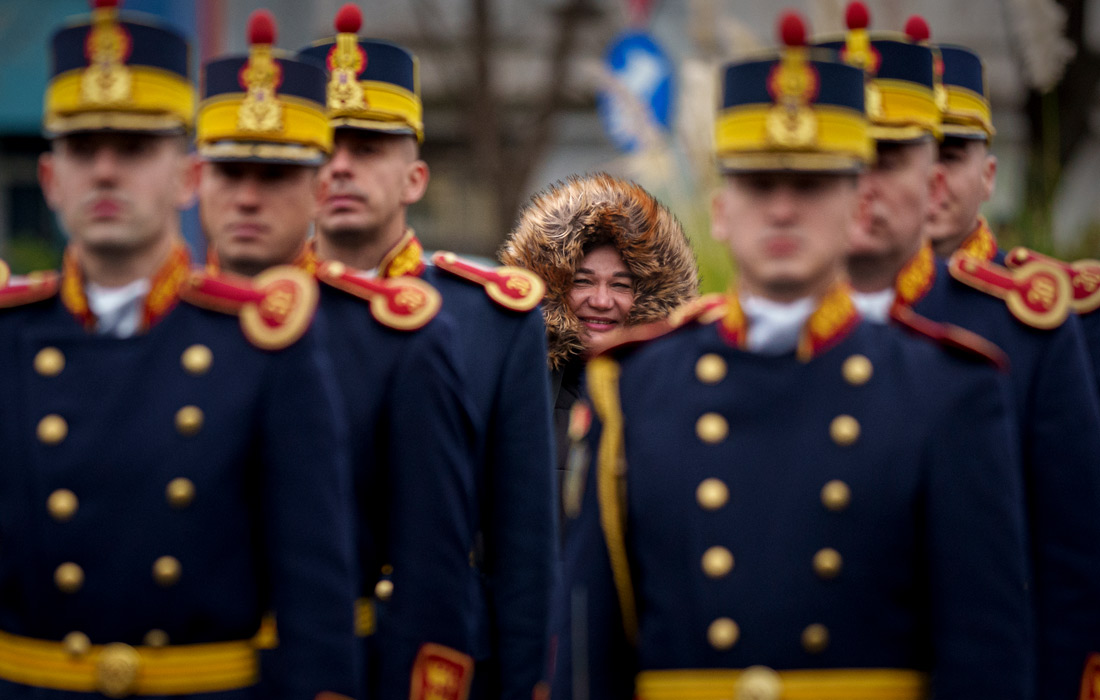 Солдаты роты почетного караула в Бухаресте, Румыния