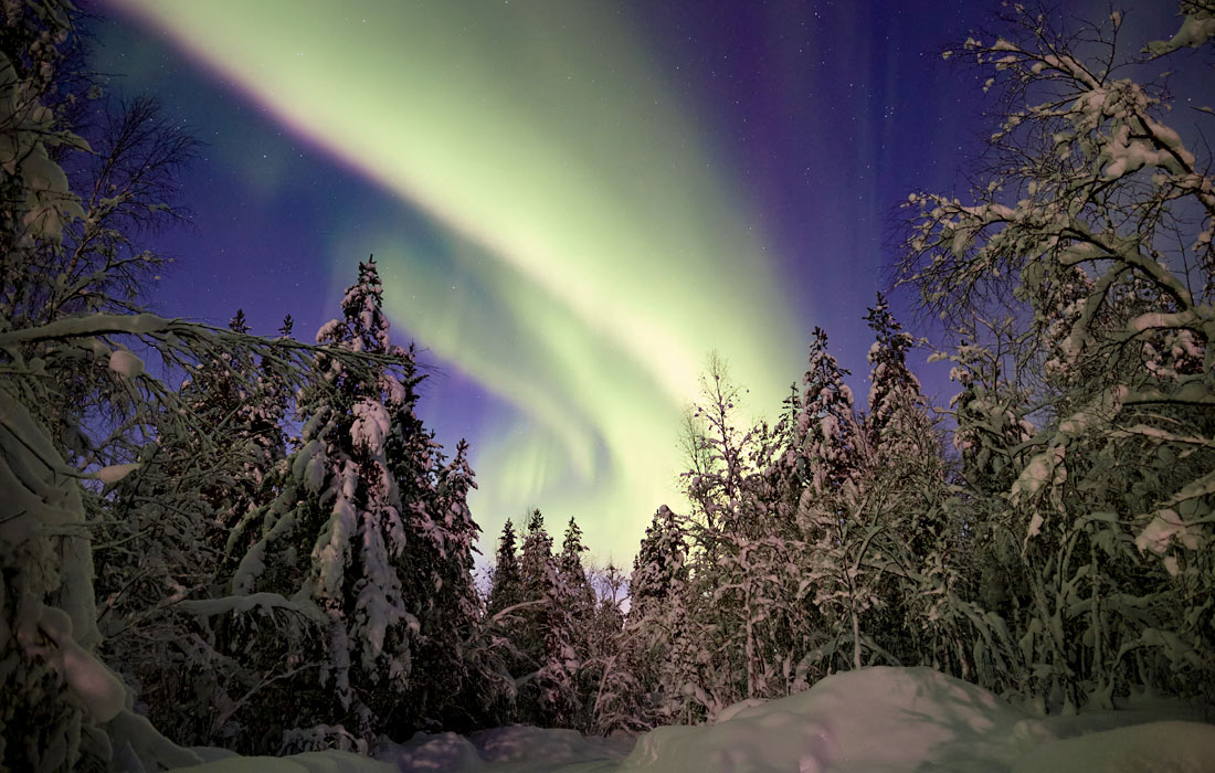 Северное сияние в Мурманской области