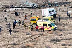 В Казахстане ожидают публикации итогов расследования крушения самолета AZAL на следующей неделе