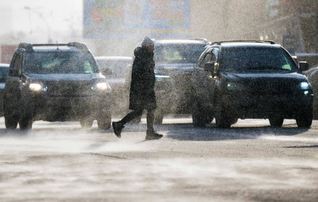 Метель в Новосибирске