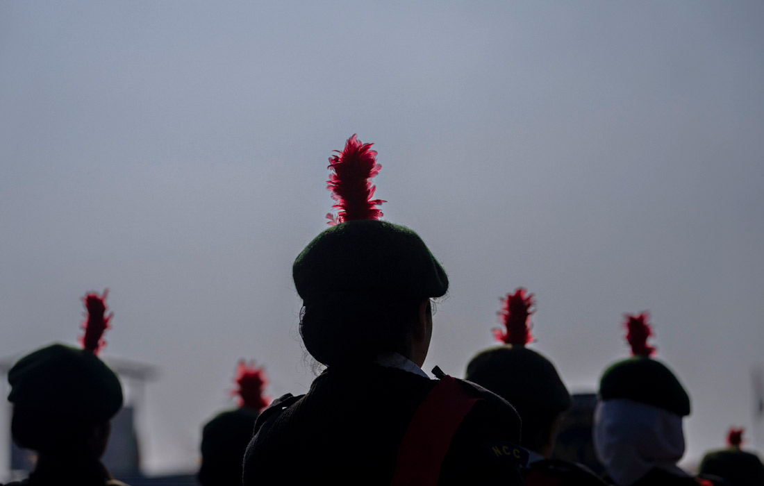 Генеральная репетиция военного парада по случаю празднования Дня республики в Индии