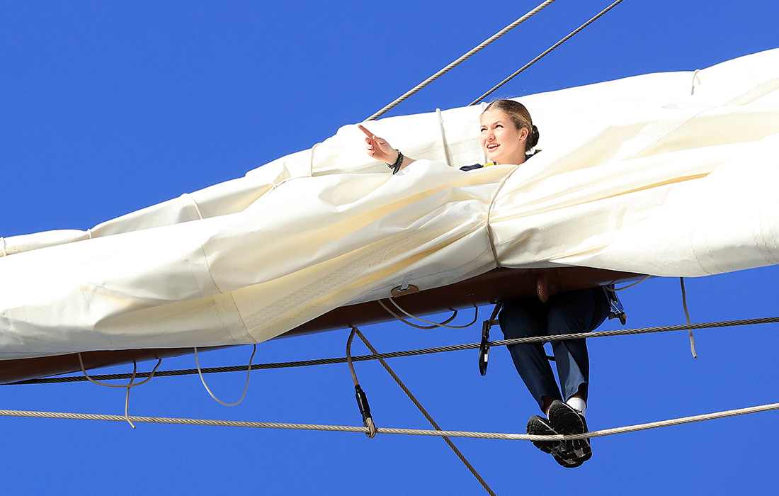 Учебный круиз принцессы Испании Леонор на судне "Хуан Себастьян Элькано"