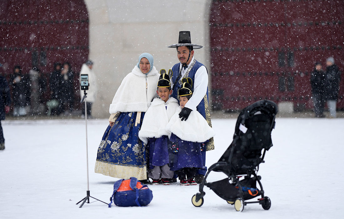 Cнег в Сеуле