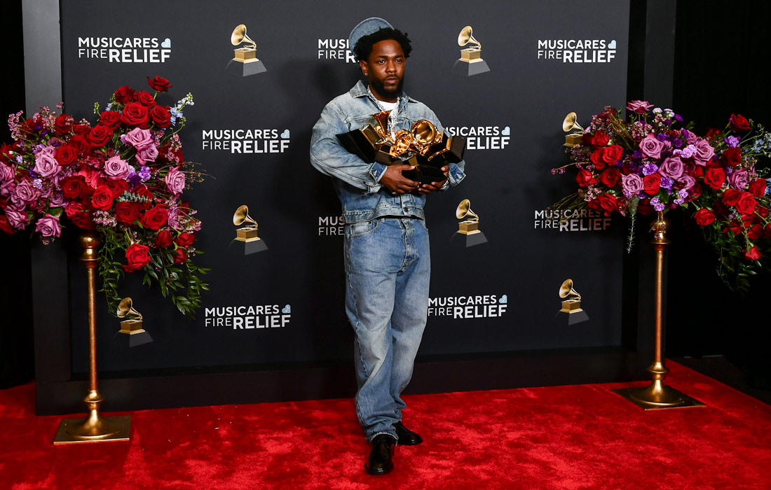 Кендрик Ламар, ставший лидером по числу побед на "Грэмми-2025"
