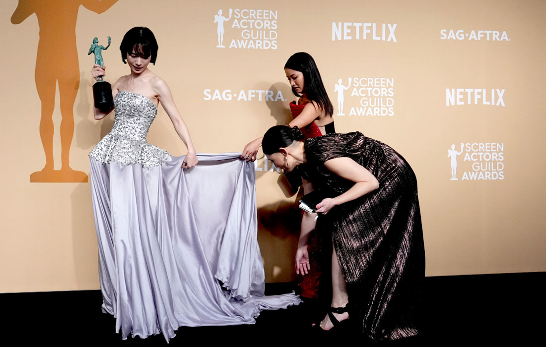 Актриса Моэка Хоси на 31-й церемонии вручения премии Гильдии киноактеров США