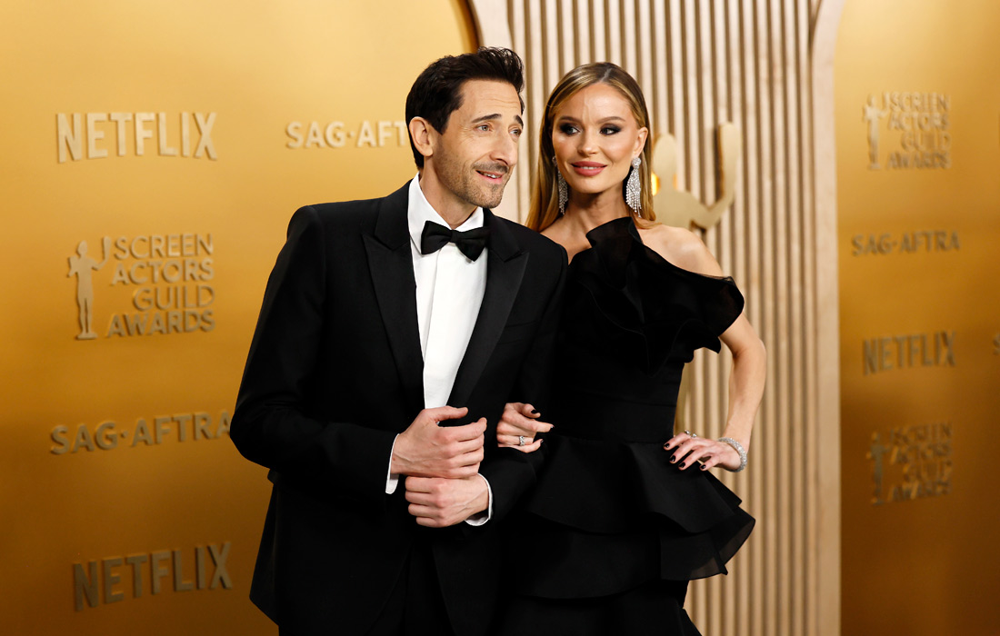 Эдриан Броуди и Джорджина Чапмэн