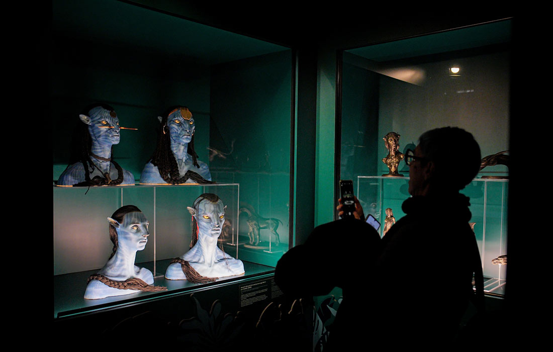 Предварительный показ выставки "Искусство Джеймса Кэмерона" в Турине, Италия