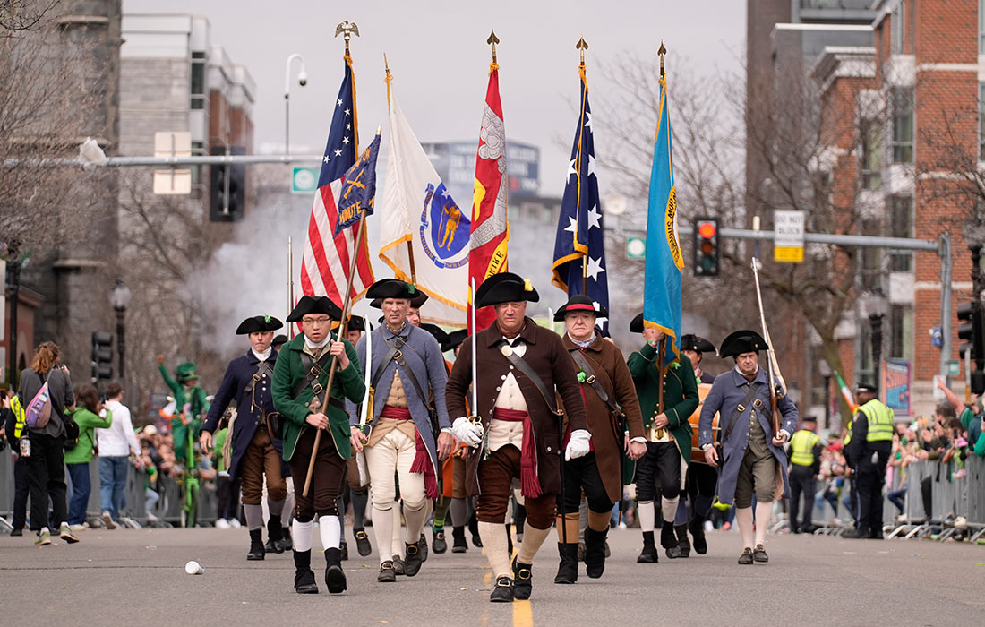 Парад по случаю Дня святого Патрика в Бостоне