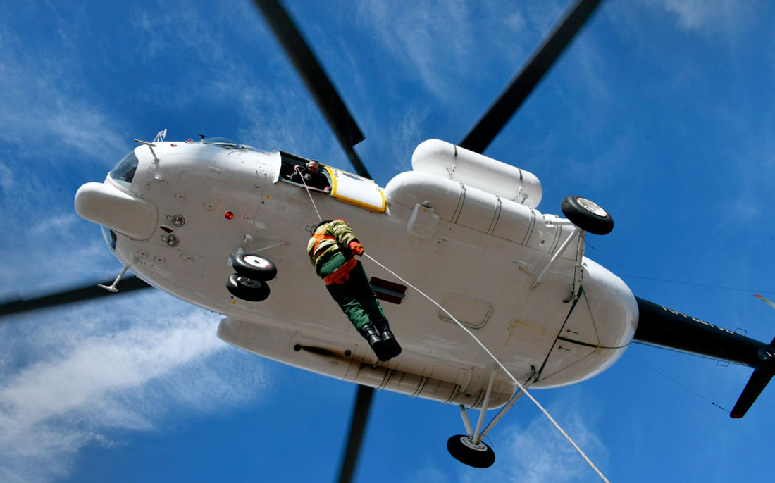 Учения по тушению лесных пожаров в Забайкальском крае