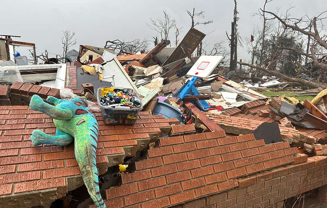 Последствия шторма в штате Арканзас