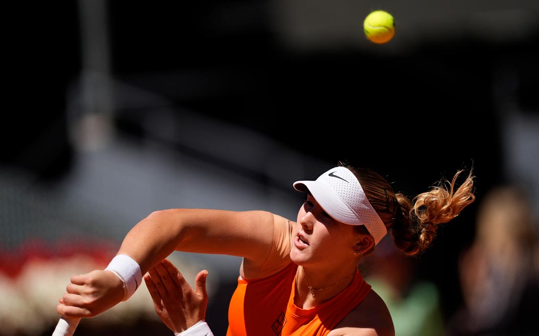 Российская теннисистка Мирра Андреева вышла в третий круг турнира в Мадриде