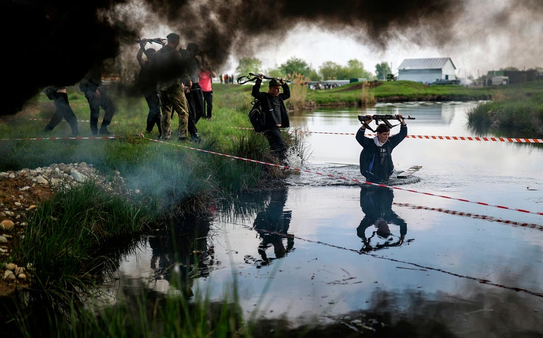 Военно-спортивная игра "Зарница" в Краснодарском крае