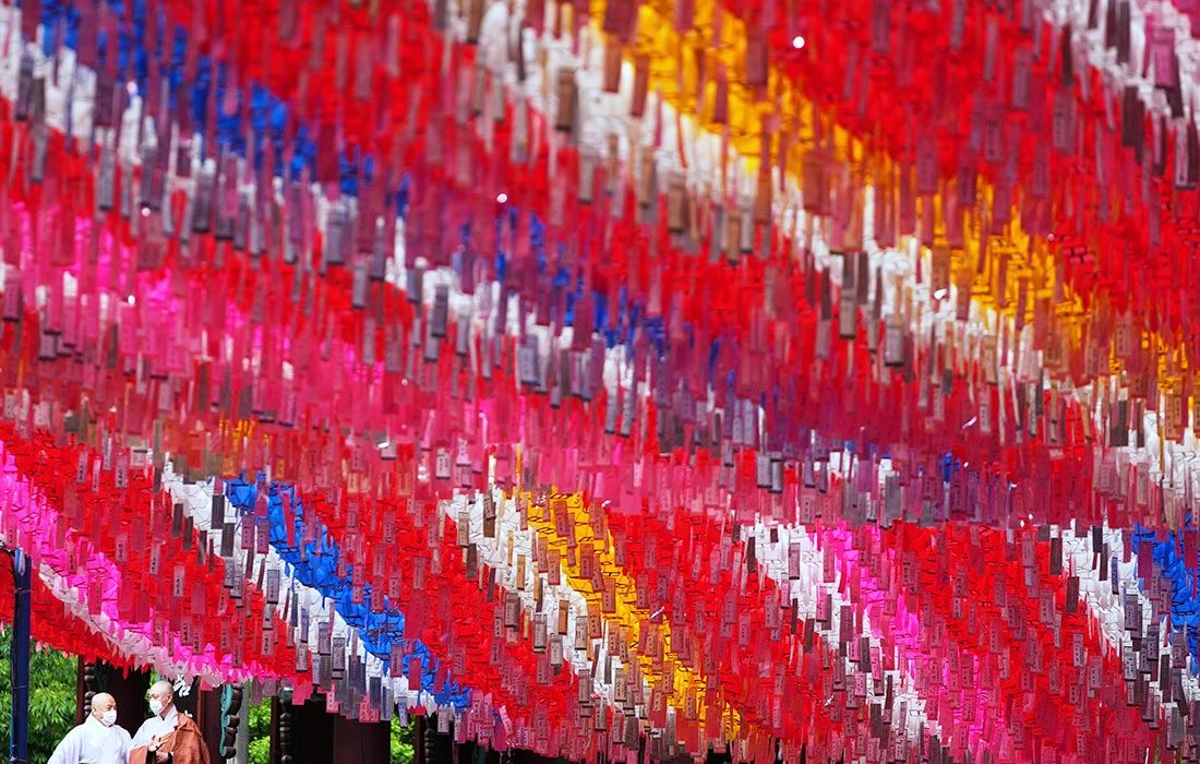 Празднование дня рождения Будды в Южной Корее