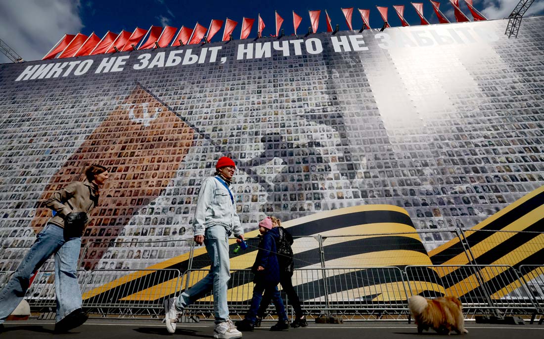 Подготовка к празднованию Дня Победы в Санкт-Петербурге