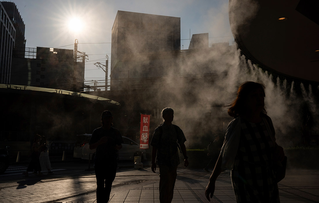 Жаркая погода в Токио