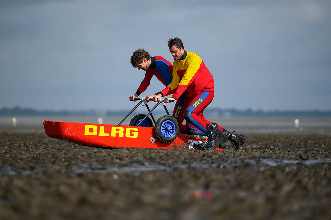 Тестирование спасательных саней в Нижней Саксонии