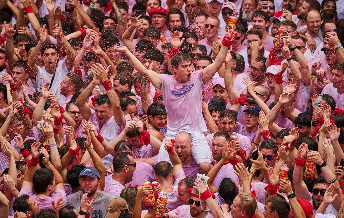 Фестиваль Сан-Фермин в испанской Памплоне