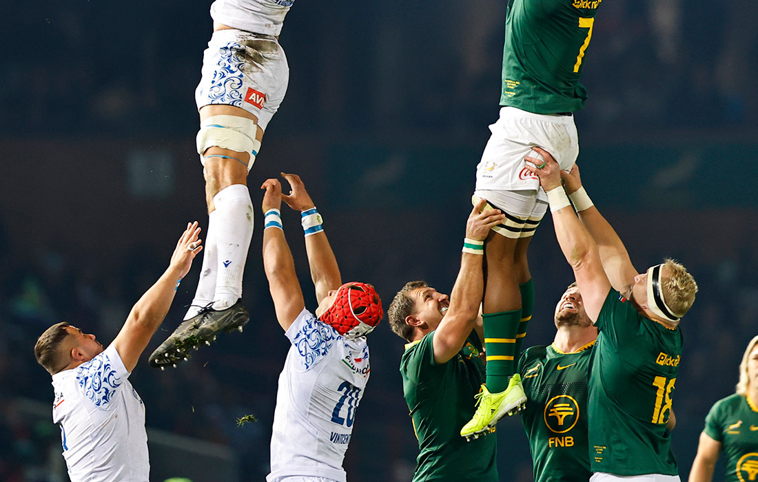 Матч по регби между сборными ЮАР и Италии, Претория, ЮАР