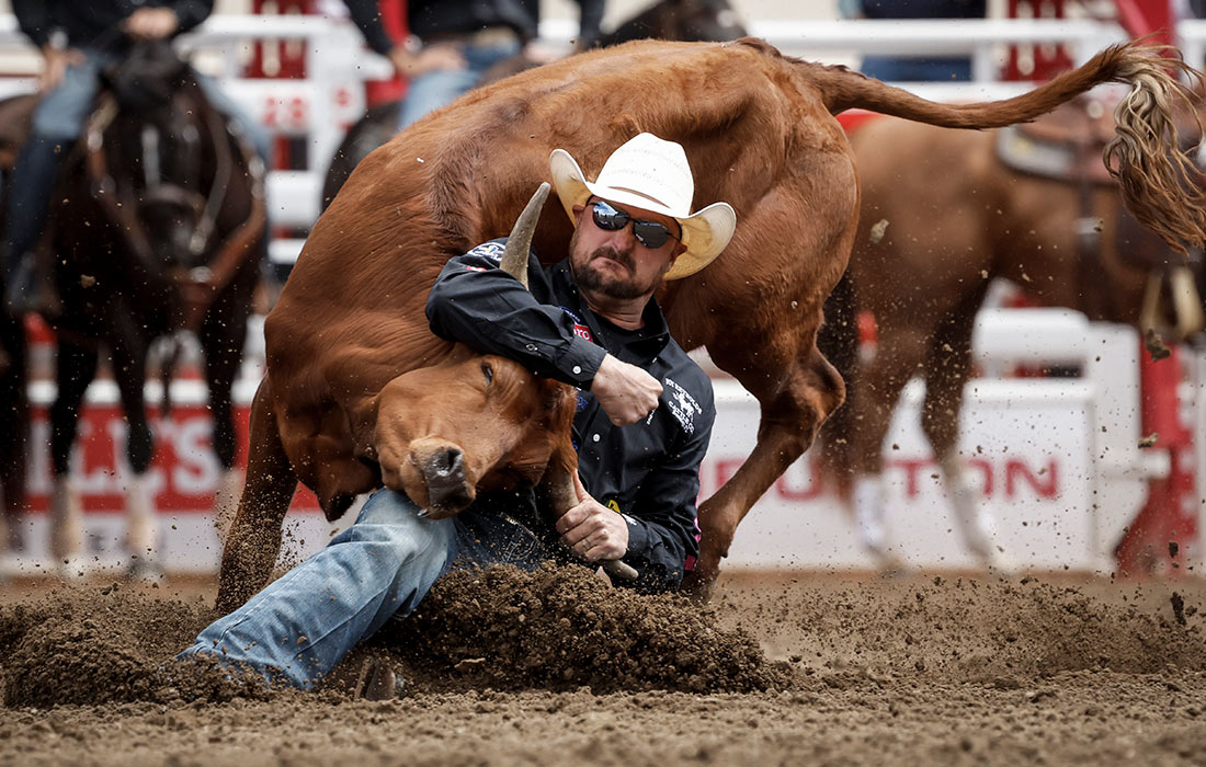 Ежегодный родео-фестиваль Calgary Stampede на юге-западе Канады