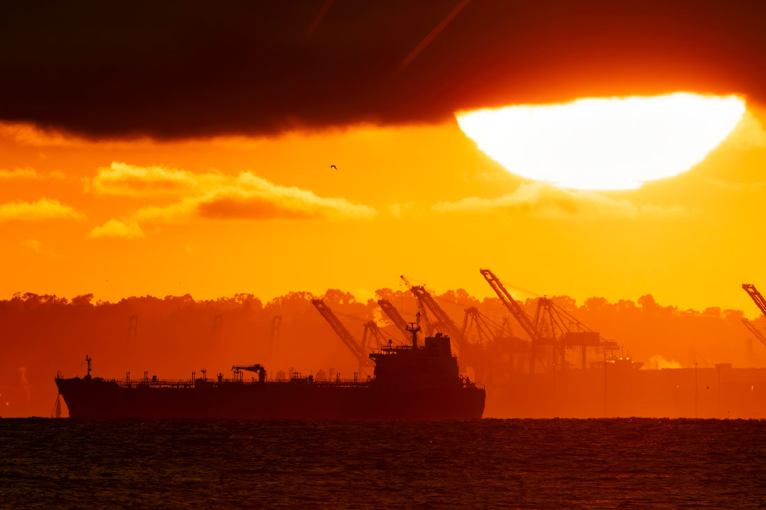 Закат в Калифорнии