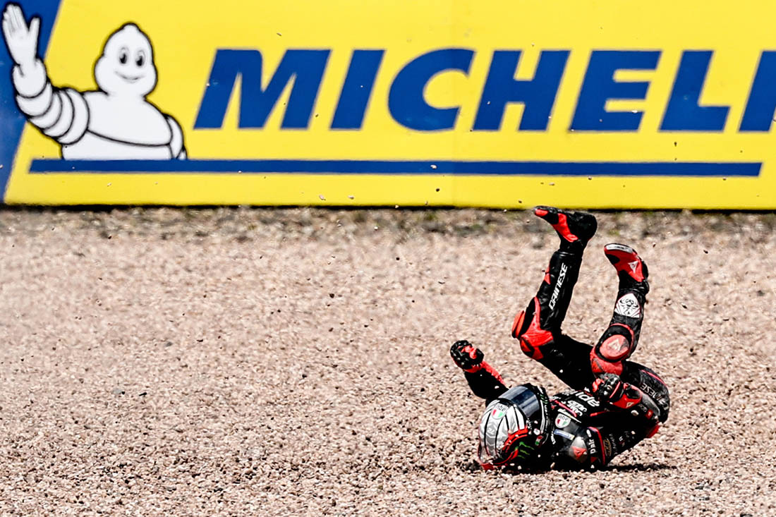 Авария на круговых мотогонках в Германии