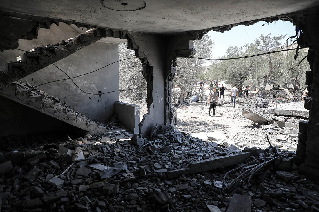 Разрушенный дом в секторе Газа