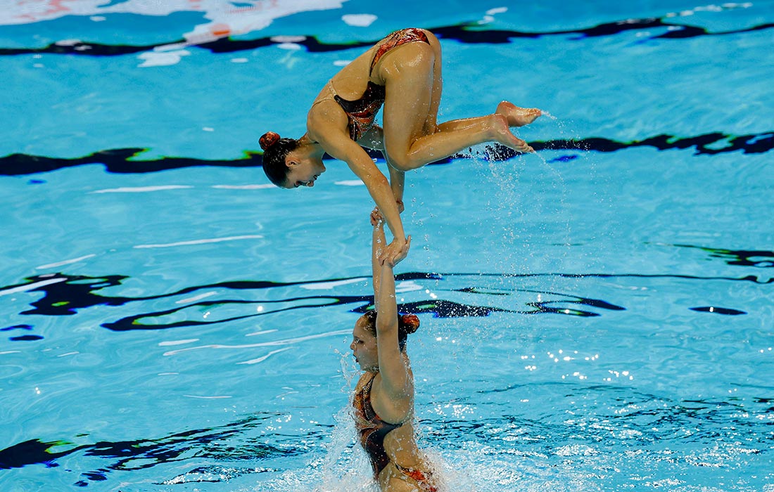 Синхронное плавание на чемпионате мира по водным видам спорта в Сингапуре