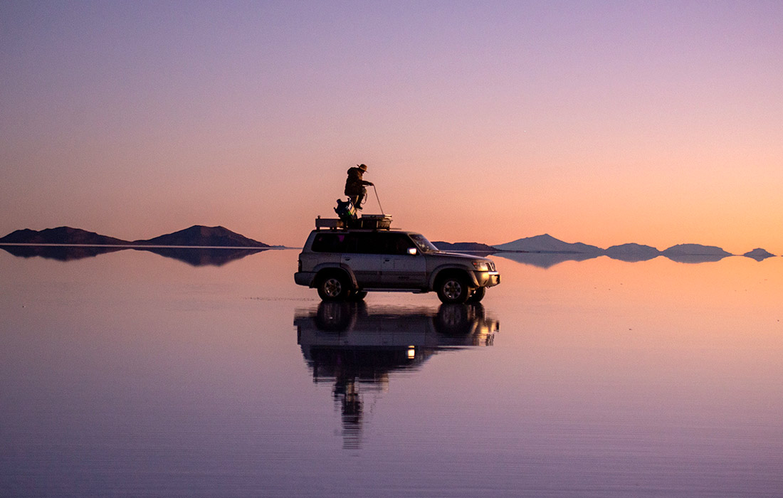 Солончак Уюни в Боливии