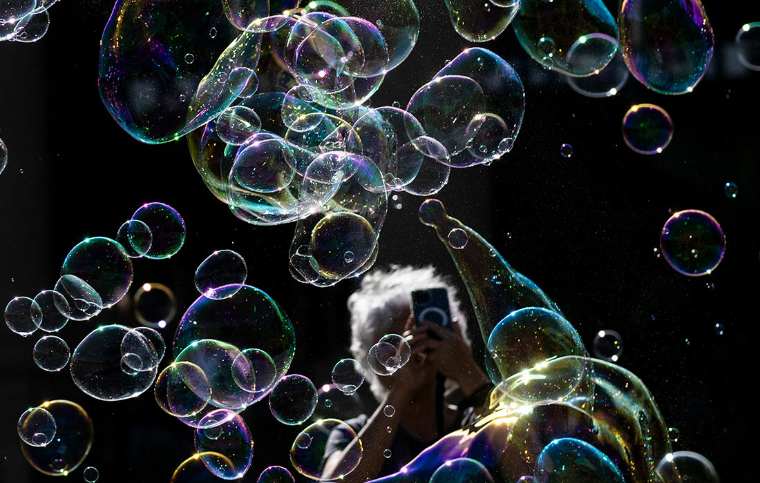 Мыльные пузыри в немецком Баден-Вюртемберге