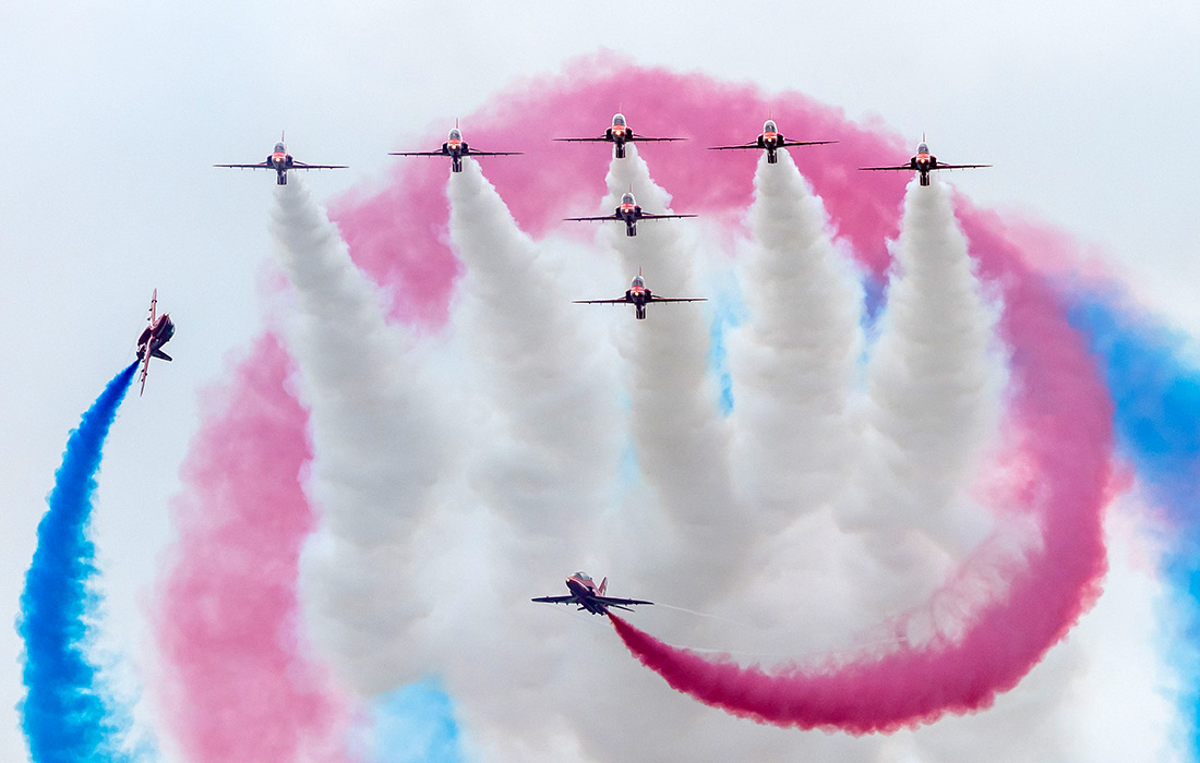 Королевский международный воздушный фестиваль Tattoo 2025 в Фэрфорде, Англия