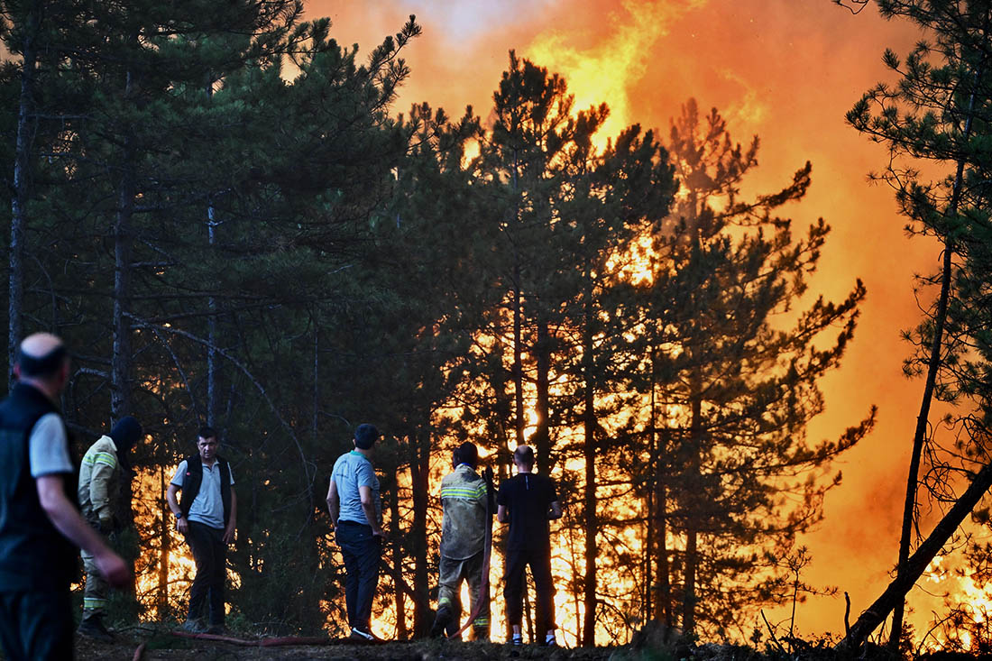 Продолжаются лесные пожары в Карабуке. Очаги возгорания зафиксированы в провинциях Айдын, Анталья, Балыкесир, Биледжик, Болу, Измир, Маниса, Мерсин, Сакарья и Чанаккале.