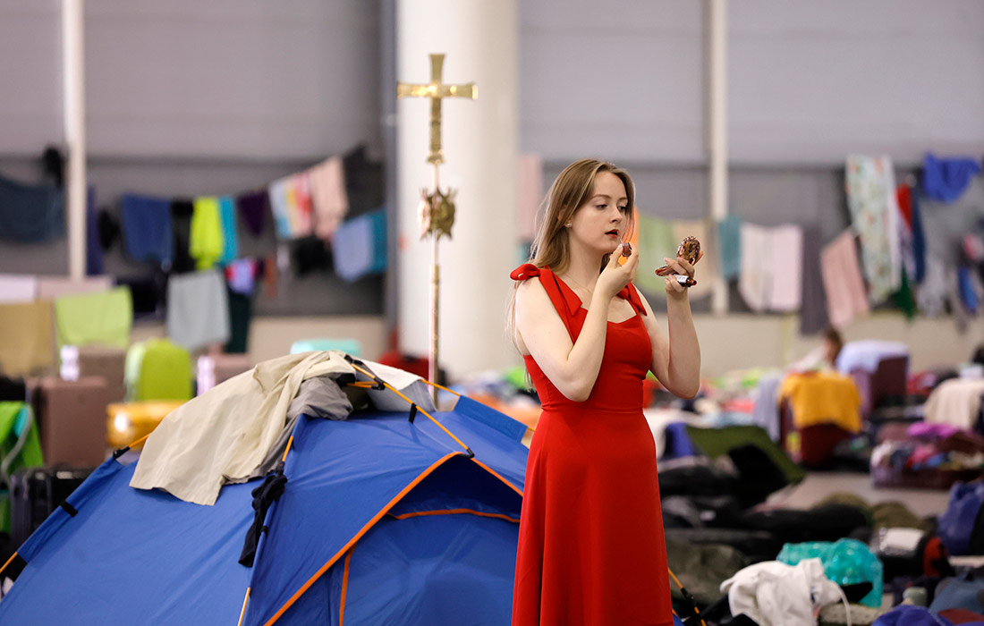 22 тысячи верующих, прибывших на Юбилей молодежи, разместили в павильонах выставочного центра Fiera di Roma в Риме